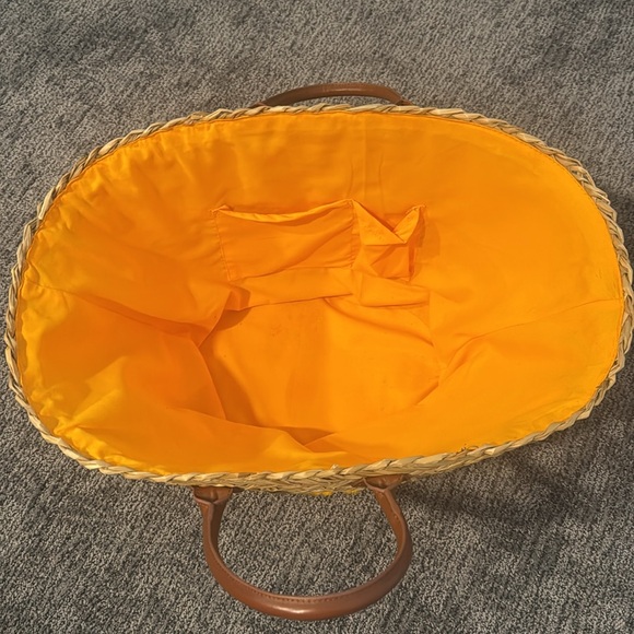 VEUVE CLICQUOT CHAMPAGNE STRAW TOTE BAG - Picture 2 of 4